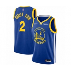 Golden State Warriors #2 Willie Cauley-Stein Authentic Royal Finished Basketball Jersey - Icon Edition