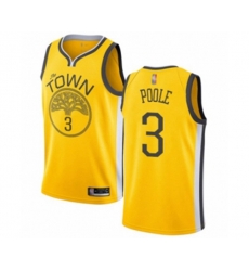 Golden State Warriors #3 Jordan Poole Yellow Swingman Jersey - Earned Edition