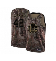 Golden State Warriors #42 Nate Thurmond Swingman Camo Realtree Collection Basketball Jersey