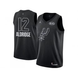 San Antonio Spurs #12 LaMarcus Aldridge Black NBA Jordan Swingman 2018 All-Star Game Jersey