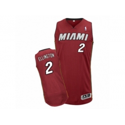 Miami Heat #2 Wayne Ellington Authentic Red Alternate NBA Jersey