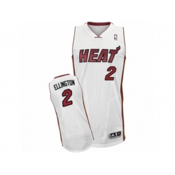 Miami Heat #2 Wayne Ellington Authentic White Home NBA Jersey