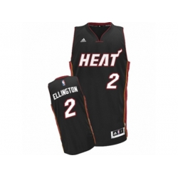 Miami Heat #2 Wayne Ellington Swingman Black Road NBA Jersey