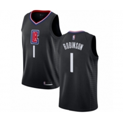 Los Angeles Clippers #1 Jerome Robinson Authentic Black Basketball Jersey Statement Edition