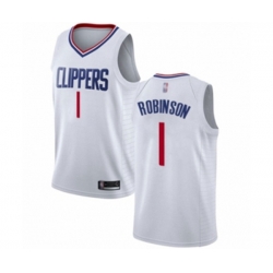 Los Angeles Clippers #1 Jerome Robinson Authentic White Basketball Jersey - Association Edition