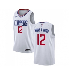 Los Angeles Clippers #12 Luc Mbah a Moute Swingman White Basketball Jersey - Association Edition