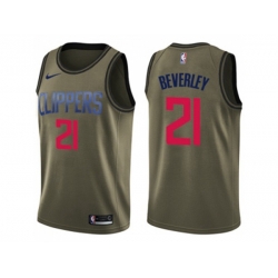 Los Angeles Clippers #21 Patrick Beverley Green Salute to Service NBA Swingman Jersey