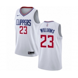 Los Angeles Clippers #23 Louis Williams Authentic White NBA Jersey - Association Edition