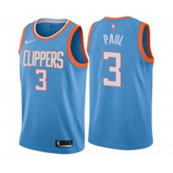 Los Angeles Clippers #3 Chris Paul Swingman Blue NBA Jersey - City Edition