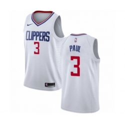 Los Angeles Clippers #3 Chris Paul Swingman White NBA Jersey - Association Edition