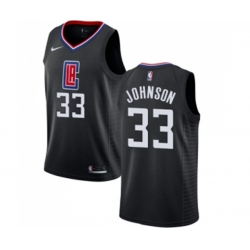 Los Angeles Clippers #33 Wesley Johnson Swingman Black Alternate NBA Jersey Statement Edition