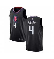 Los Angeles Clippers #4 JaMychal Green Authentic Black Basketball Jersey Statement Edition