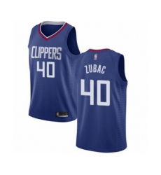 Los Angeles Clippers #40 Ivica Zubac Swingman Blue Basketball Jersey - Icon Edition