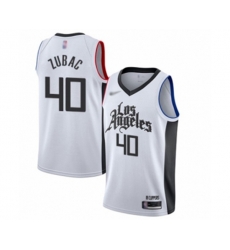 Los Angeles Clippers #40 Ivica Zubac Swingman White Basketball Jersey - 2019-20 City Edition