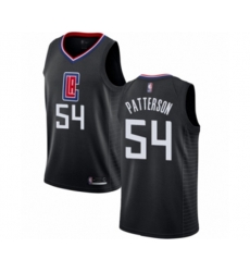 Los Angeles Clippers #54 Patrick Patterson Authentic Black Basketball Jersey Statement Edition