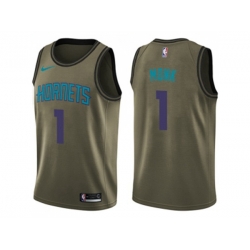 Charlotte Hornets #1 Malik Monk Green Salute to Service NBA Swingman Jersey
