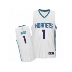Charlotte Hornets #1 Malik Monk Swingman White Home NBA Jersey
