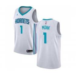 Charlotte Hornets #1 Malik Monk Swingman White NBA Jersey - Association Edition