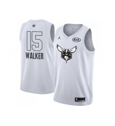 Charlotte Hornets #15 Kemba Walker White NBA Jordan Swingman 2018 All-Star Game Jersey