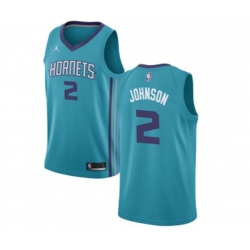 Charlotte Hornets #2 Larry Johnson Swingman Teal NBA Jersey - Icon Edition