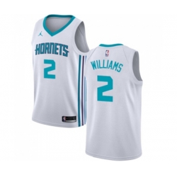 Charlotte Hornets #2 Marvin Williams Authentic White NBA Jersey - Association Edition