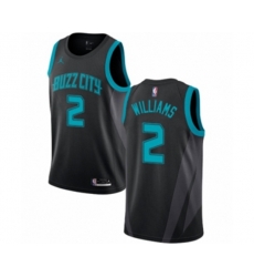 Charlotte Hornets #2 Marvin Williams Swingman Black NBA Jersey - 2018-19 City Edition