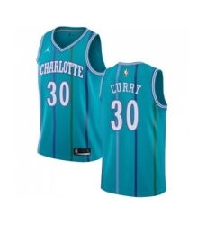 Charlotte Hornets #30 Dell Curry Swingman Aqua Hardwood Classics NBA Jersey