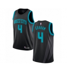 Charlotte Hornets #4 Devonte Graham Authentic Black NBA Jersey - 2018-19 City Edition