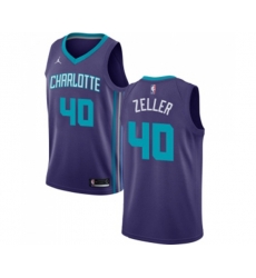 Charlotte Hornets #40 Cody Zeller Swingman Purple NBA Jersey Statement Edition