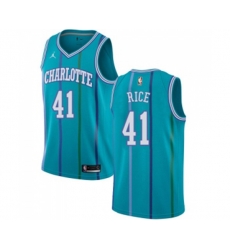 Charlotte Hornets #41 Glen Rice Authentic Aqua Hardwood Classics Basketball Jersey
