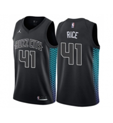 Charlotte Hornets #41 Glen Rice Swingman Black NBA Jersey - City Edition