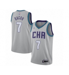 Charlotte Hornets #7 Dwayne Bacon Swingman Gray Basketball Jersey - 2019-20 City Edition