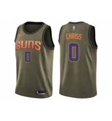 Phoenix Suns #0 Marquese Chriss Green Salute to Service NBA Swingman Jersey
