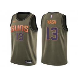 Phoenix Suns #13 Steve Nash Green Salute to Service NBA Swingman Jersey Phoenix Suns #13 Steve Nash Green Salute to Service NBA Swingman Jersey