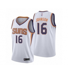 Phoenix Suns #16 Tyler Johnson Swingman White Basketball Jersey - Association Edition