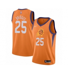 Phoenix Suns #25 Mikal Bridges Swingman Orange Finished Basketball Jersey - Statement Edition