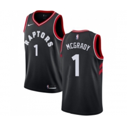 Toronto Raptors #1 Tracy Mcgrady Swingman Black Alternate NBA Jersey Statement Edition