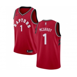 Toronto Raptors #1 Tracy Mcgrady Swingman Red Road NBA Jersey - Icon Edition