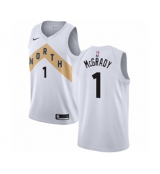 Toronto Raptors #1 Tracy Mcgrady Swingman White NBA Jersey - City Edition