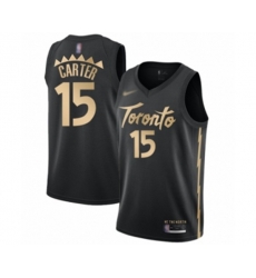 Toronto Raptors #15 Vince Carter Swingman Black Basketball Jersey - 2019-20 City Edition
