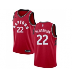 Toronto Raptors #22 Malachi Richardson Swingman Red Basketball Jersey - Icon Edition