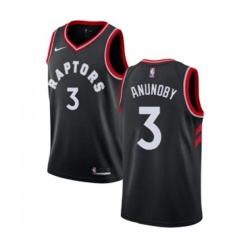 Toronto Raptors #3 OG Anunoby Swingman Black Alternate NBA Jersey Statement Edition