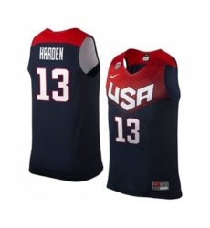 Nike Team USA #13 James Harden Swingman Navy Blue 2014 Dream Team Basketball Jersey