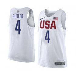 Nike Team USA #4 Jimmy Butler Authentic White 2016 Olympic Basketball Jersey Nike Team USA #4 Jimmy Butler Authentic White 2016 Olympic Basketball Jersey
