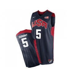 Nike Team USA #5 Kevin Durant Swingman Navy Blue 2012 Olympics Basketball Jersey