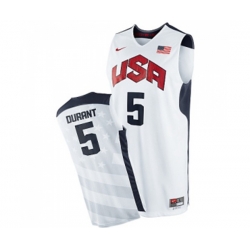 Nike Team USA #5 Kevin Durant Swingman White 2012 Olympics Basketball Jersey Nike Team USA #5 Kevin Durant Swingman White 2012 Olympics Basketball Jersey