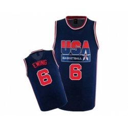 Nike Team USA #6 Patrick Ewing Authentic Navy Blue 2012 Olympic Retro Basketball Jersey Nike Team USA #6 Patrick Ewing Authentic Navy Blue 2012 Olympic Retro Basketball Jersey