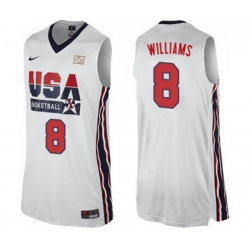 Nike Team USA #8 Deron Williams Swingman White 2012 Olympic Retro Basketball Jersey Nike Team USA #8 Deron Williams Swingman White 2012 Olympic Retro Basketball Jersey