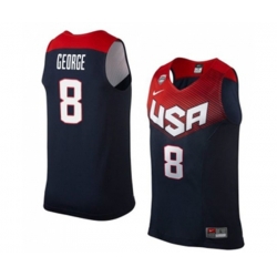 Nike Team USA #8 Paul George Authentic Navy Blue 2014 Dream Team Basketball Jersey Nike Team USA #8 Paul George Authentic Navy Blue 2014 Dream Team Basketball Jersey