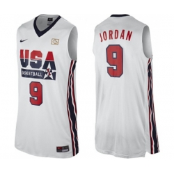 Nike Team USA #9 Michael Jordan Authentic White 2012 Olympic Retro Basketball Jersey Nike Team USA #9 Michael Jordan Authentic White 2012 Olympic Retro Basketball Jersey